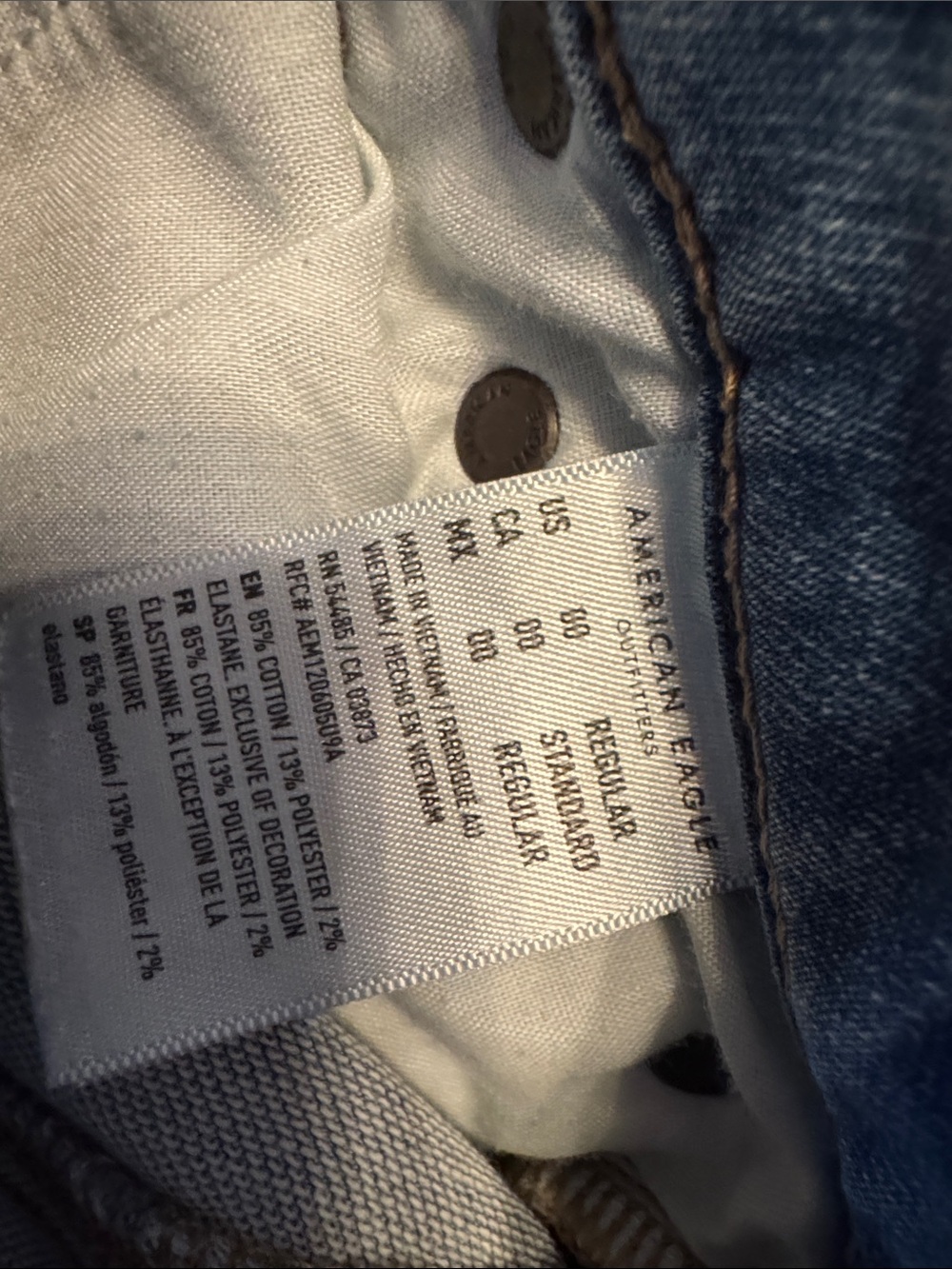 American Eagle Outfitters Women's Light Blue Skinny Jeans - Picture 3 of 6